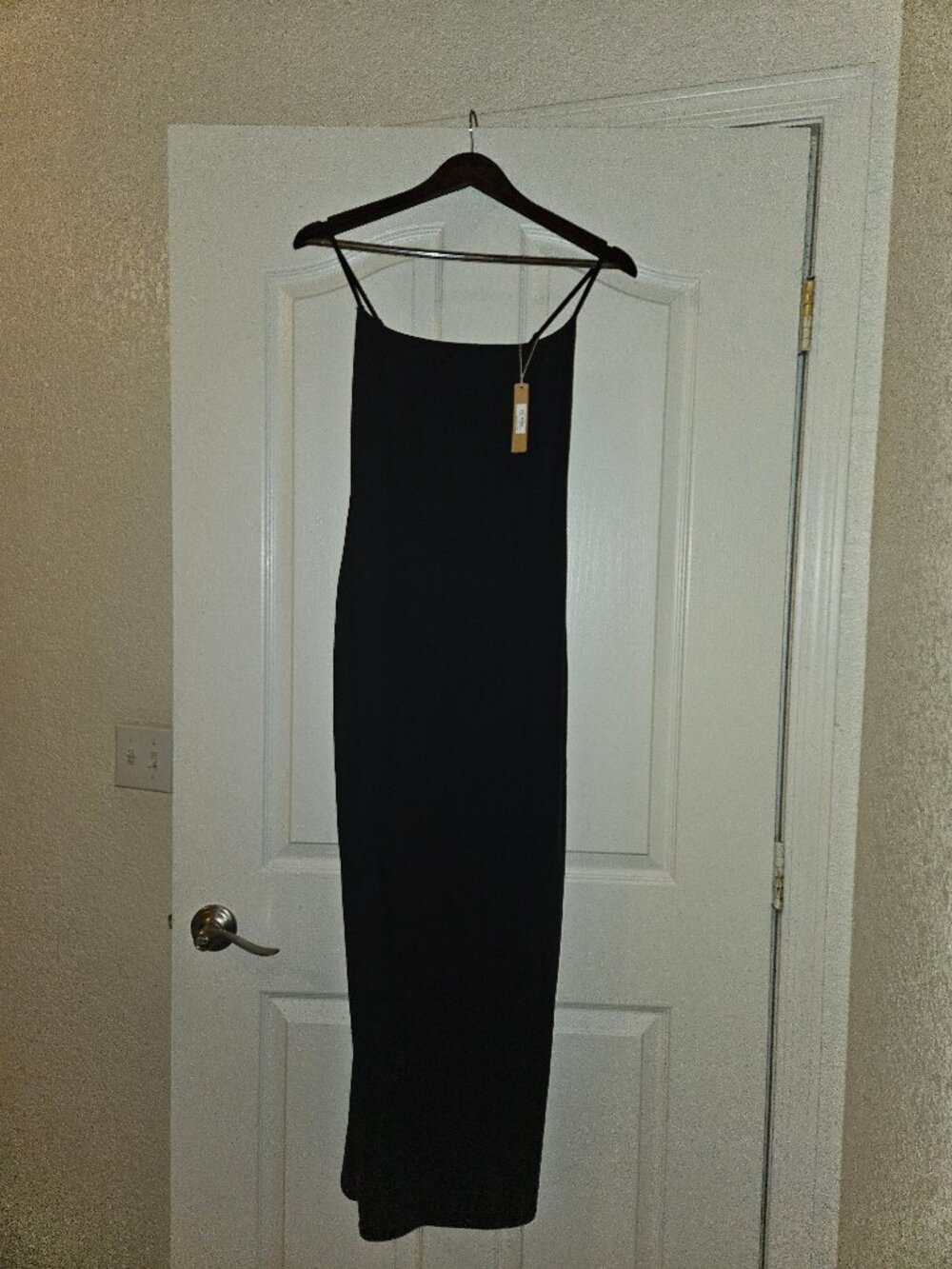 NWT SKIMS Black Maxi Dress